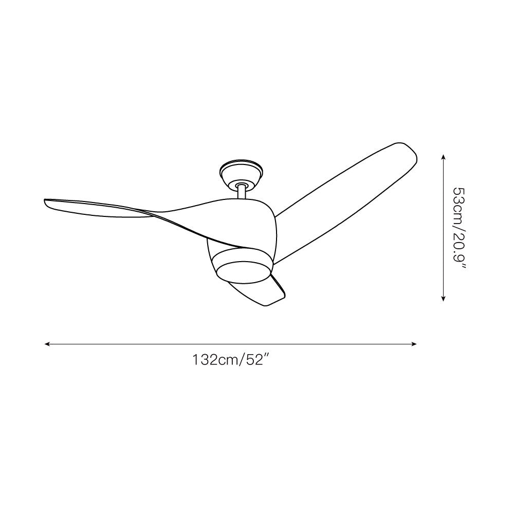 Liororeon Ventilateur de plafond lumineux