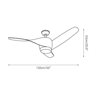 Liororeon Ventilateur de plafond lumineux