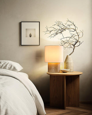 Alvira Lampe de Table en Bois Minimaliste