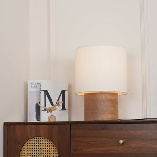 Alvira Lampe de Table en Bois Minimaliste