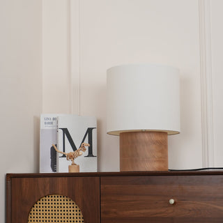 Alvira Lampe de Table en Bois Minimaliste