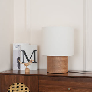 Alvira Lampe de Table en Bois Minimaliste