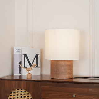 Alvira Lampe de Table en Bois Minimaliste
