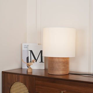 Alvira Lampe de Table en Bois Minimaliste