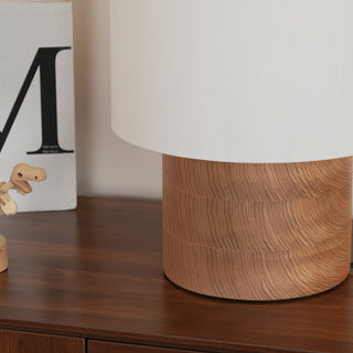 Alvira Lampe de Table en Bois Minimaliste