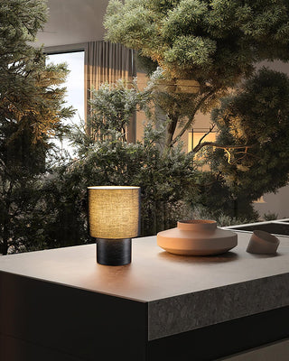Alvira Lampe de Table en Bois Minimaliste