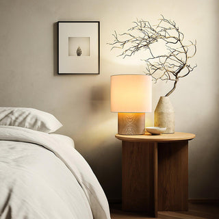 Alvira Lampe de Table en Bois Minimaliste