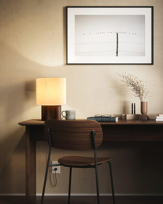 Alvira Lampe de Table en Bois Minimaliste