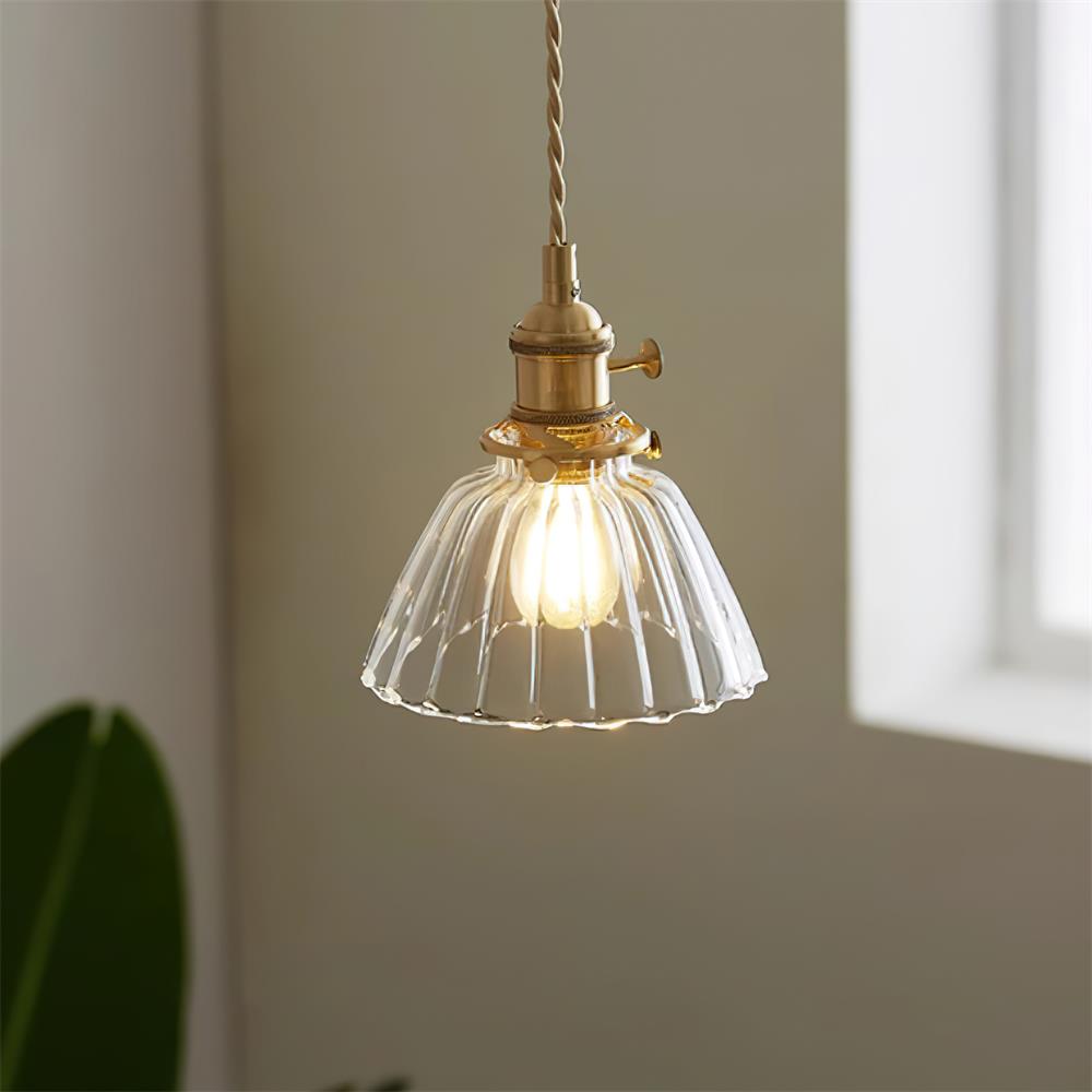 Kexo Clear Glass Pendant Light-Neutral Decor