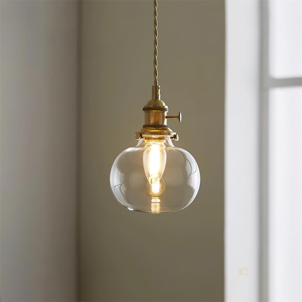 Kexo Clear Glass Pendant Light-Neutral Decor