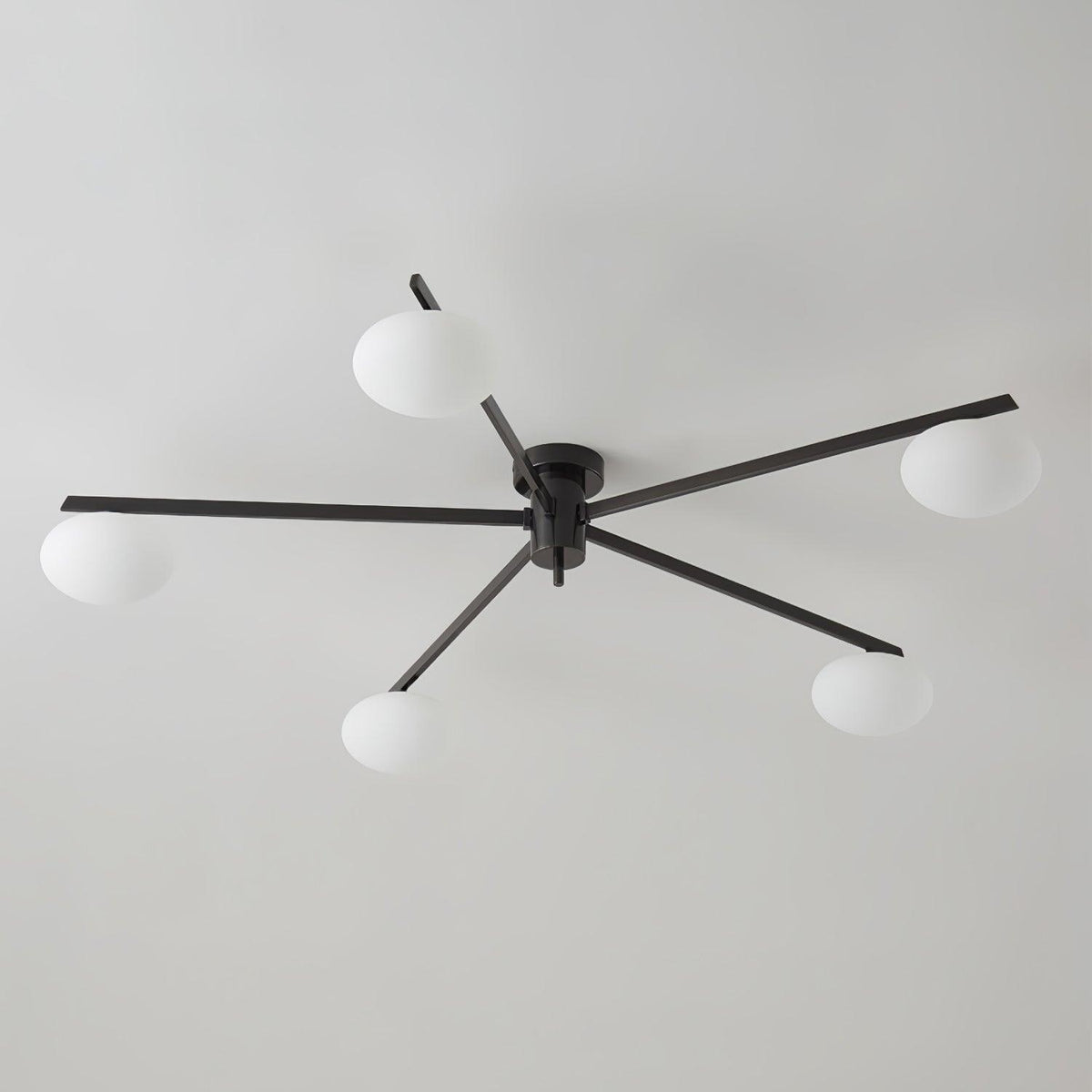 Orenana Plafonnier Noir Blanc Verre