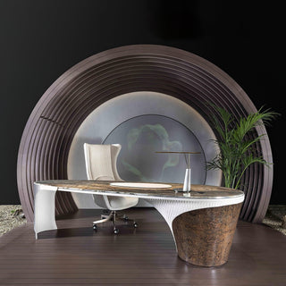 Lunaris Modern Marble Table Lamp-Neutral Decor