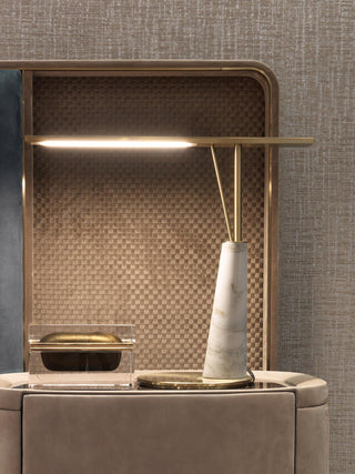 Lunaris Modern Marble Table Lamp-Neutral Decor