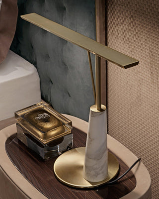 Lunaris Modern Marble Table Lamp-Neutral Decor