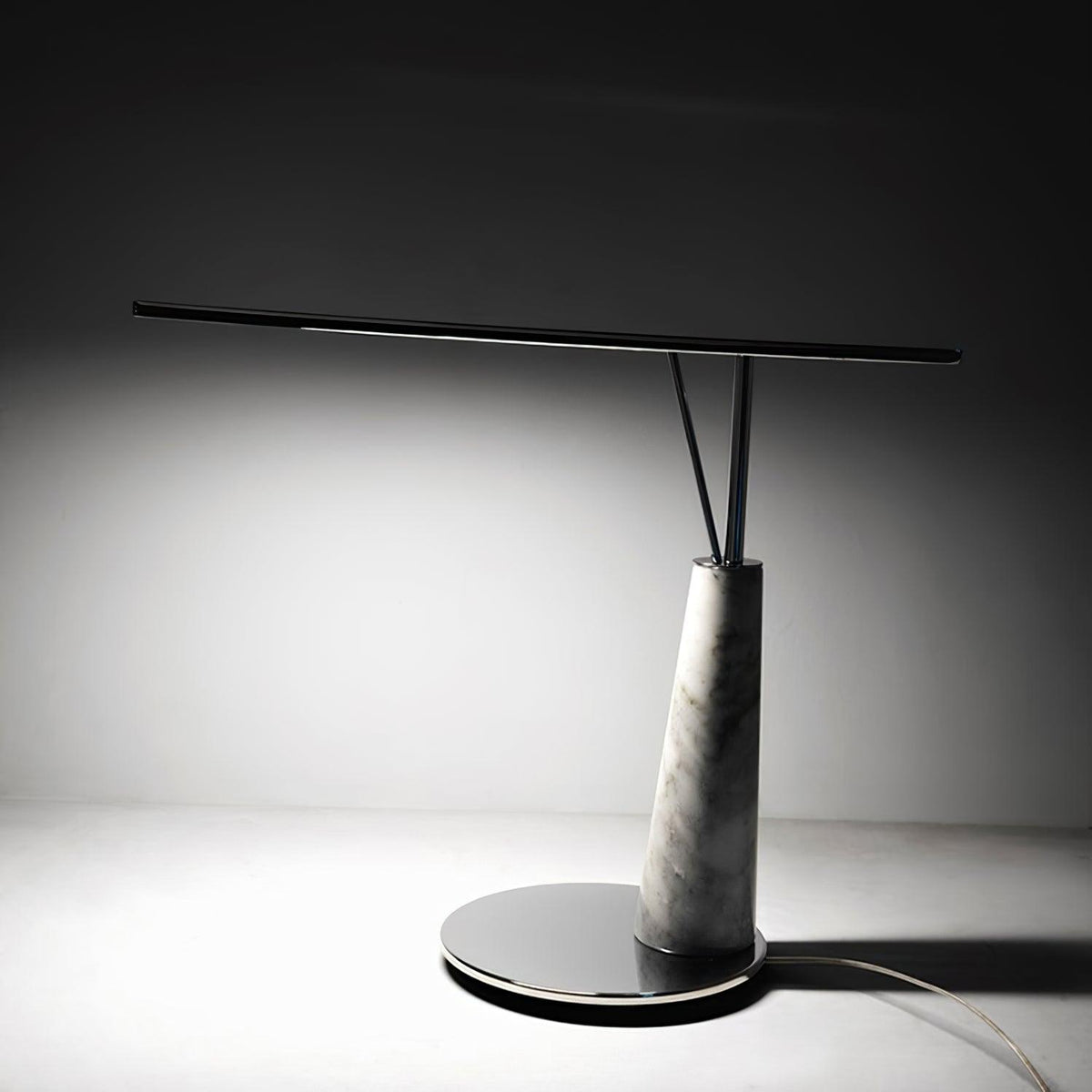 Lunaris Modern Marble Table Lamp-Neutral Decor