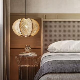 Calyraice Suspension en Bois et Corde de Chanvre