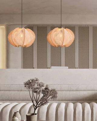 Calyraice Suspension en Bois et Corde de Chanvre
