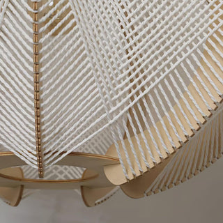 Calyraice Suspension en Bois et Corde de Chanvre