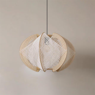 Calyraice Suspension en Bois et Corde de Chanvre