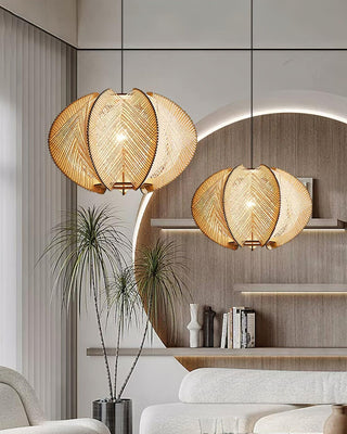 Calyraice Suspension en Bois et Corde de Chanvre