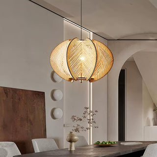 Calyraice Suspension en Bois et Corde de Chanvre