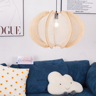 Calyraice Suspension en Bois et Corde de Chanvre