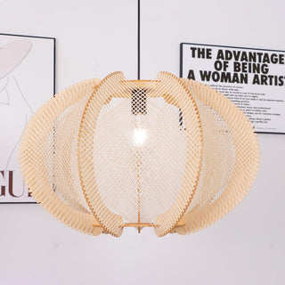 Calyraice Suspension en Bois et Corde de Chanvre