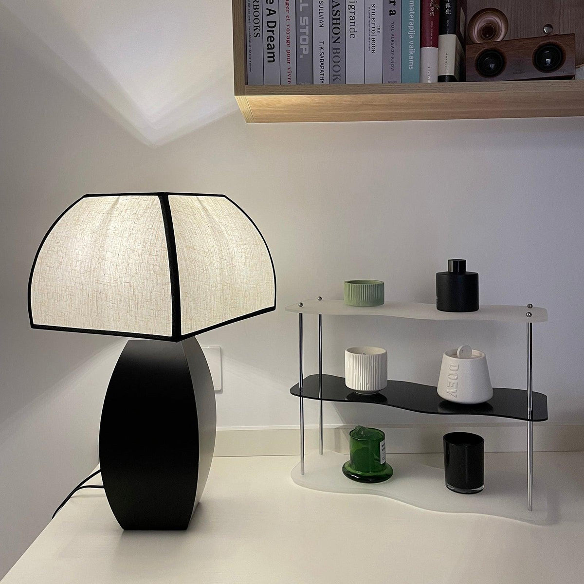 Alux Lampe de Table Minimaliste Tissu