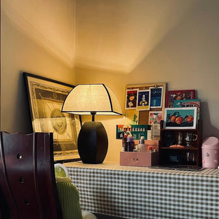 Alux Lampe de Table Minimaliste Tissu