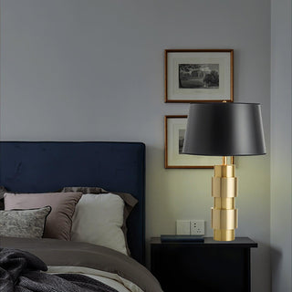 Lyle Lampe de Table Industrielle en Tissu