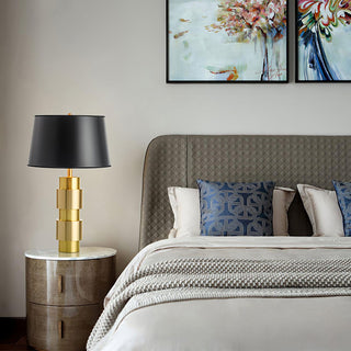 Lyle Lampe de Table Industrielle en Tissu