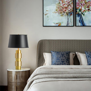 Lyle Lampe de Table Industrielle en Tissu
