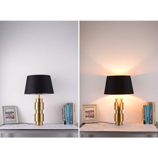 Lyle Lampe de Table Industrielle en Tissu