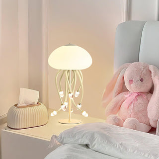 Zosilyra Whimsical Glass Jellyfish Table Lamp-Neutral Decor