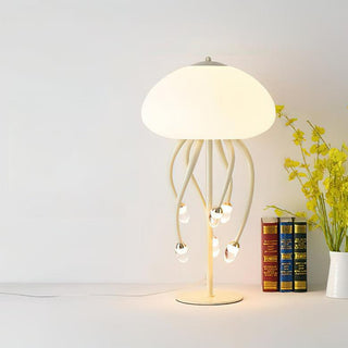 Zosilyra Whimsical Glass Jellyfish Table Lamp-Neutral Decor
