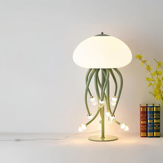 Zosilyra Whimsical Glass Jellyfish Table Lamp-Neutral Decor