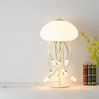 Zosilyra Whimsical Glass Jellyfish Table Lamp-Neutral Decor