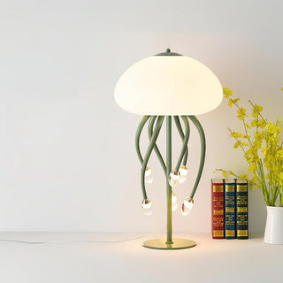 Zosilyra Whimsical Glass Jellyfish Table Lamp-Neutral Decor