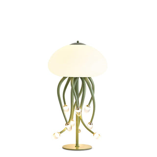Zosilyra Whimsical Glass Jellyfish Table Lamp-Neutral Decor