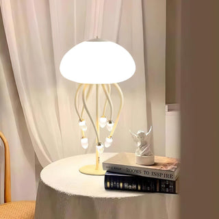 Zosilyra Whimsical Glass Jellyfish Table Lamp-Neutral Decor