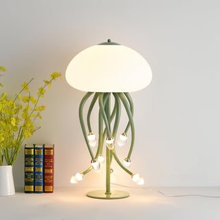Zosilyra Whimsical Glass Jellyfish Table Lamp-Neutral Decor