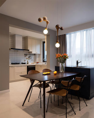Thaddeus Suspension en Bois de Luxe