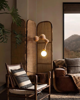 Thaddeus Suspension en Bois de Luxe