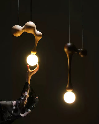 Thaddeus Suspension en Bois de Luxe