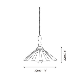 Jollycap Suspension Abat-jour Céramique Rayé-Luire