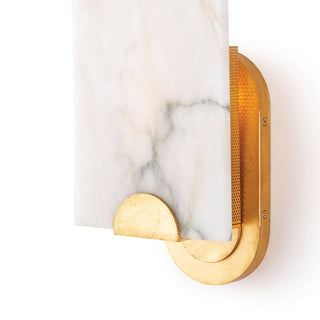 Olphaiel Applique Murale Laiton Albâtre Minimaliste Moderne