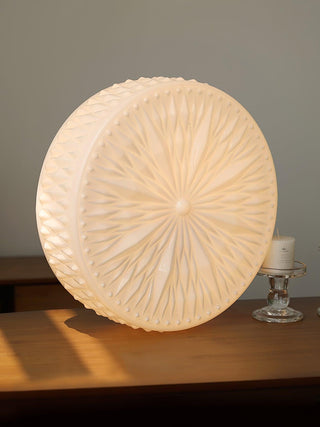 Solara Plafonnier en Verre à Abat-jour Moderne Lune