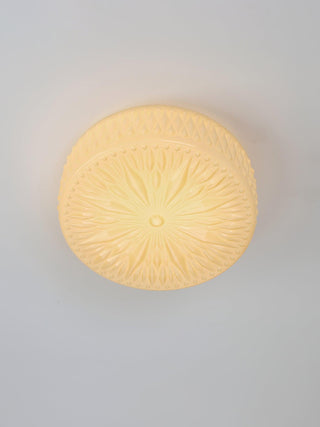 Solara Plafonnier en Verre à Abat-jour Moderne Lune