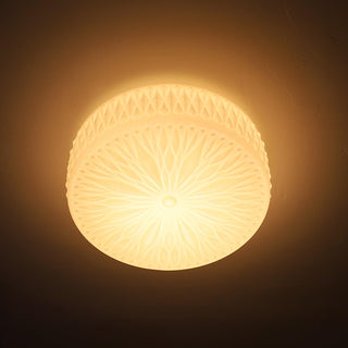 Solara Plafonnier en Verre à Abat-jour Moderne Lune