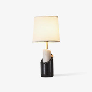 Crest Contemporary Brass Table Lamp-Neutral Decor